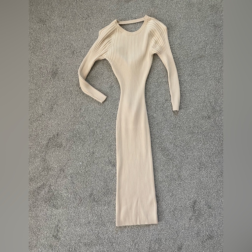 Bardot Rib Knit Dress - Picture 2 of 4